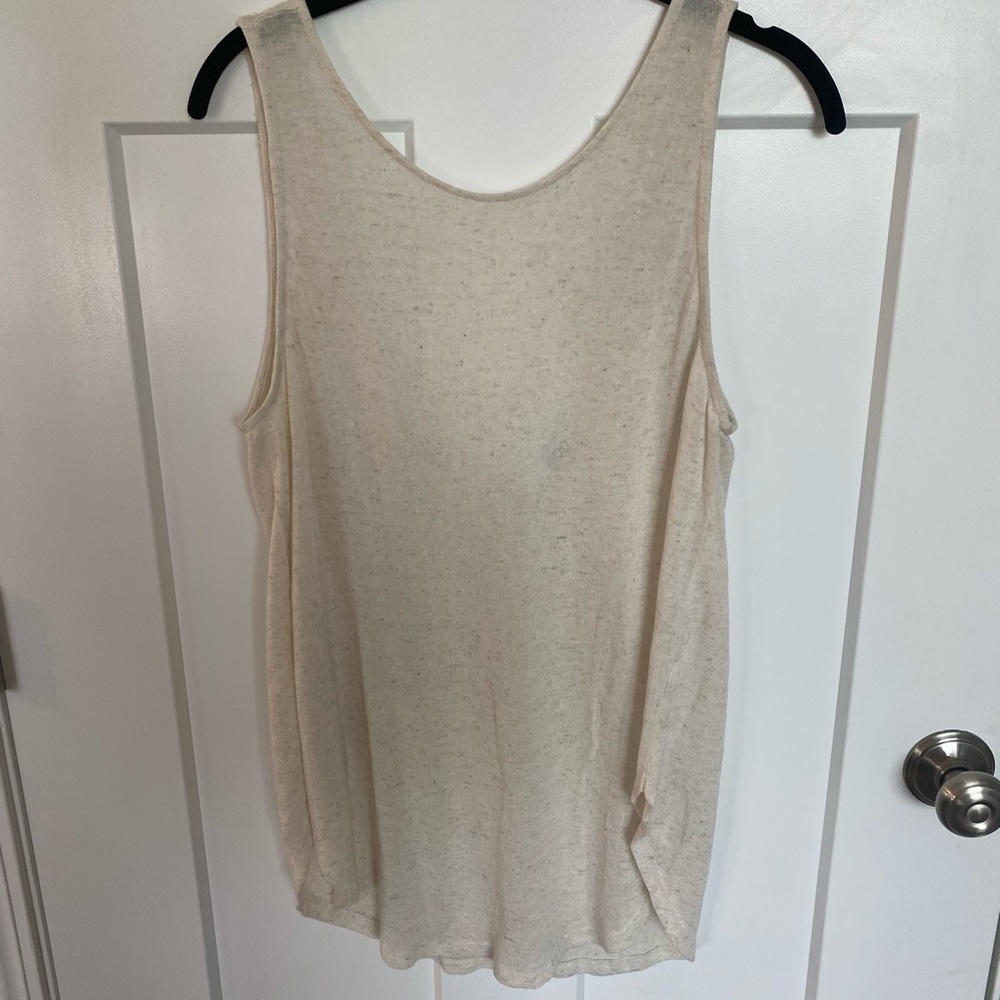 Low back oatmeal tank